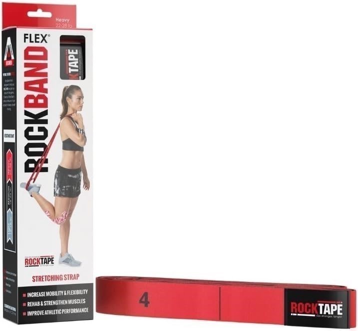 ROCKTAPE RockBand Flex Ultra-durable Resistance Bands with Handles and Loop