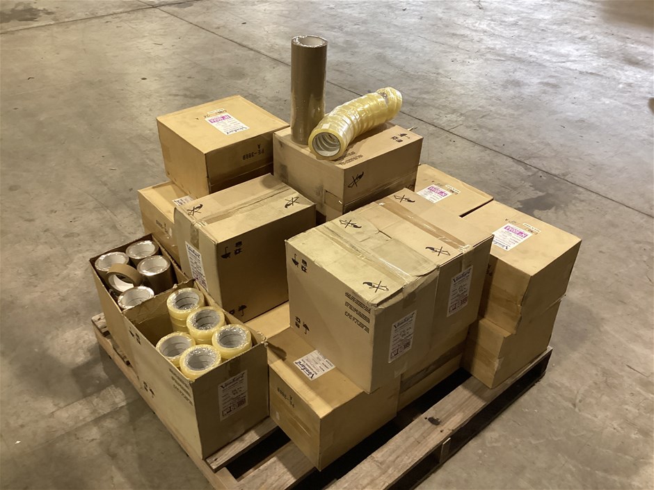 Venhart Packaging Tape, Brown-Qty x 18 Boxes, Transparent - Qty x 4 ...