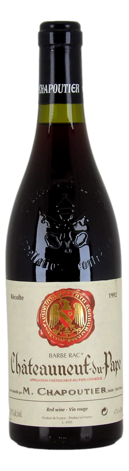 M. CHAPOUTIER Barbe Rac 1992 (1x 750mL), Chateauneuf-du-Pape. 5* Prov