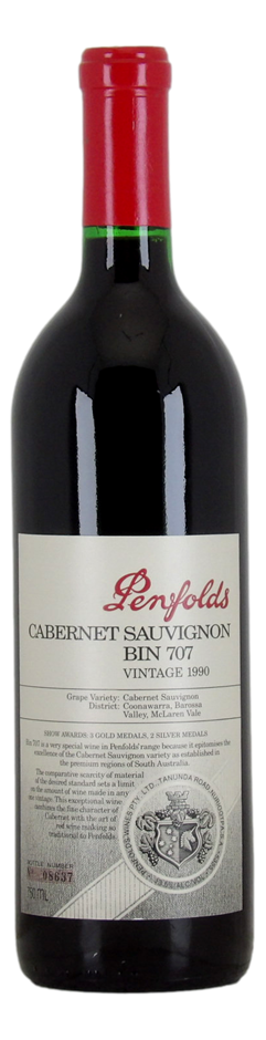 Penfolds `Bin 707` 1990 Re-Corking Clinic 2012 (1 x 750mL), SA. 5* Prov