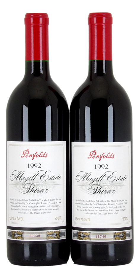 PENFOLDS Magill Estate Shiraz Adelaide 1992 (2x 750mL), Adelaide. 5* Prov
