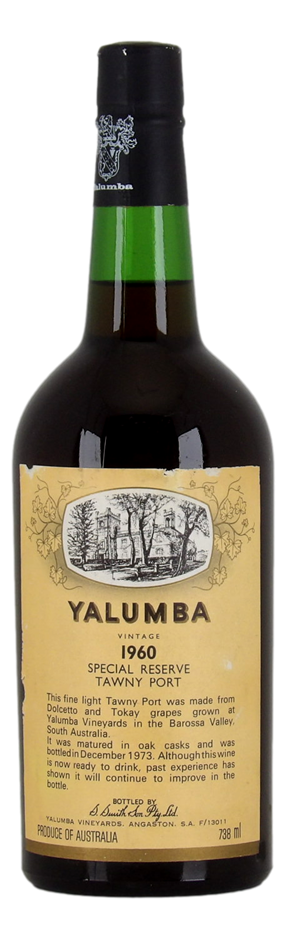 YALUMBA Special Reserve Tawny Port 1960 (1x 738mL), Barossa Valley. 5* Prov