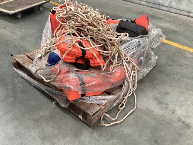 <p>Pallet Of Boating Equipment </p>