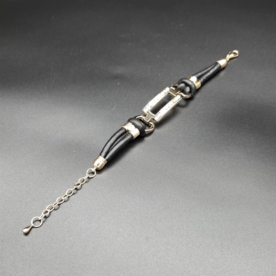 Designer Simulated Diamond Bracelet - missing stone