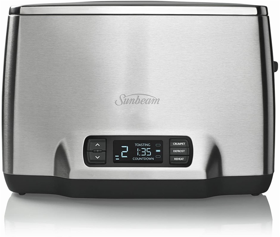 SUNBEAM Maestro 2 Slice Toaster, Stainless Steel, Silver. NB: Minor Use & N