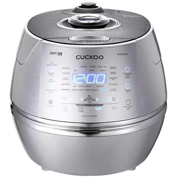 CUCKOO Induction Heating Electric Pressure Rice Cooker 6 Cups/1.08L, CRP-DH