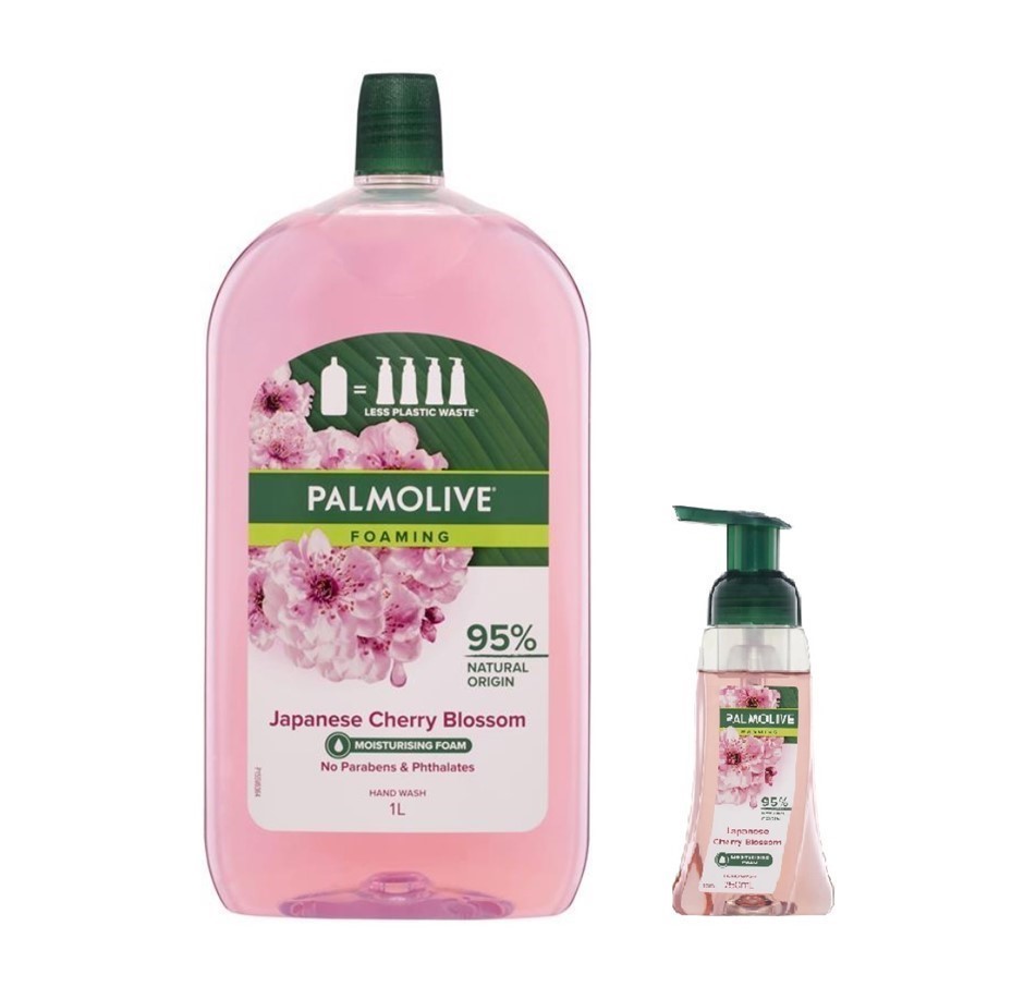 4 x PALMOLIVE Hand Wash with Refills, Japanese Cherry Blossom, Incl: 2 x 25