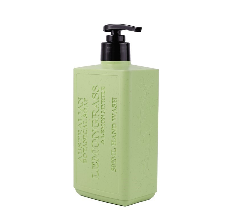 4 x AUSTRALIAN BOTANICAL SOAP Lemongrass Lemon Myrtle Hand Wash, 500ml. NB: