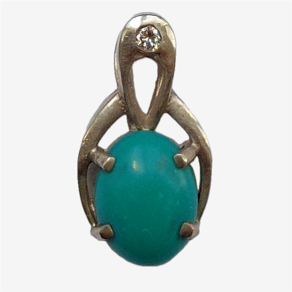 S/s 7x5 Turq Pendant