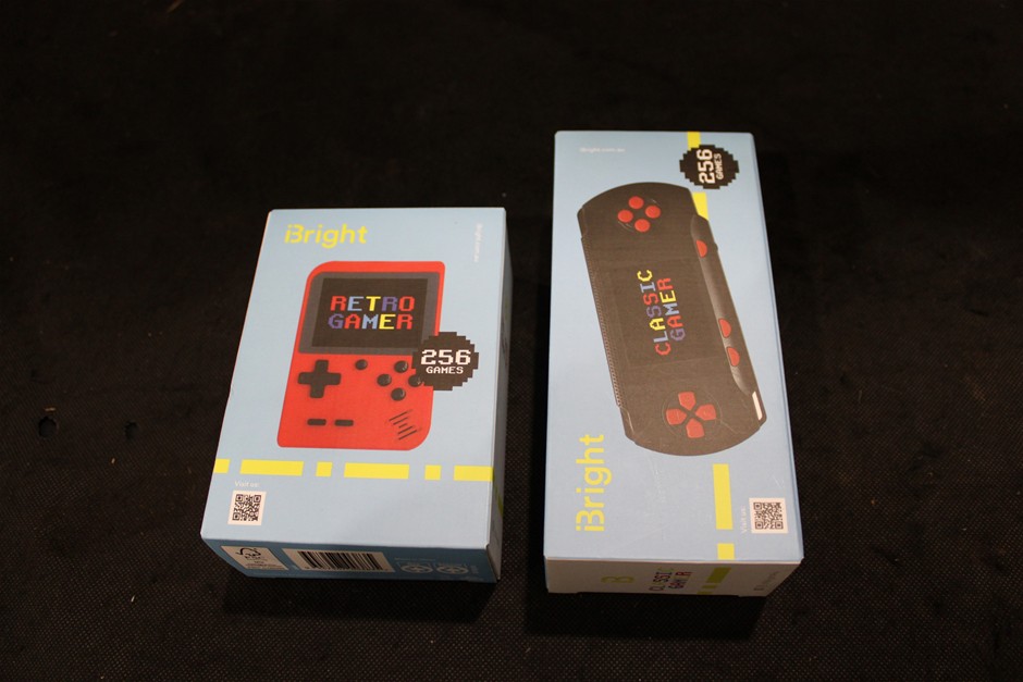 2 x iBright Retro Handheld Gaming Consoles