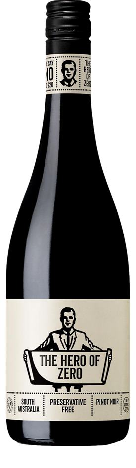The Hero `Preservative Free` Pinot Noir 2023 (6x 750mL) SA