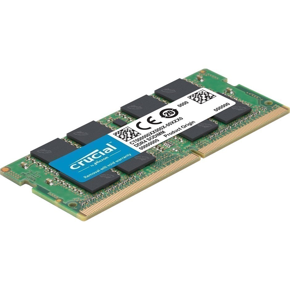 CRUCIAL 16GB (1x16GB) DDR4 3200 MT/s CL22 SODIMM RAM, CT16G4SFRA32A.