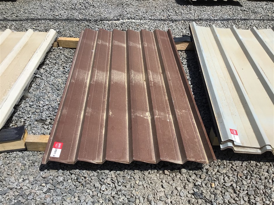 5 x Unused Colorbond Sheets (Brown)