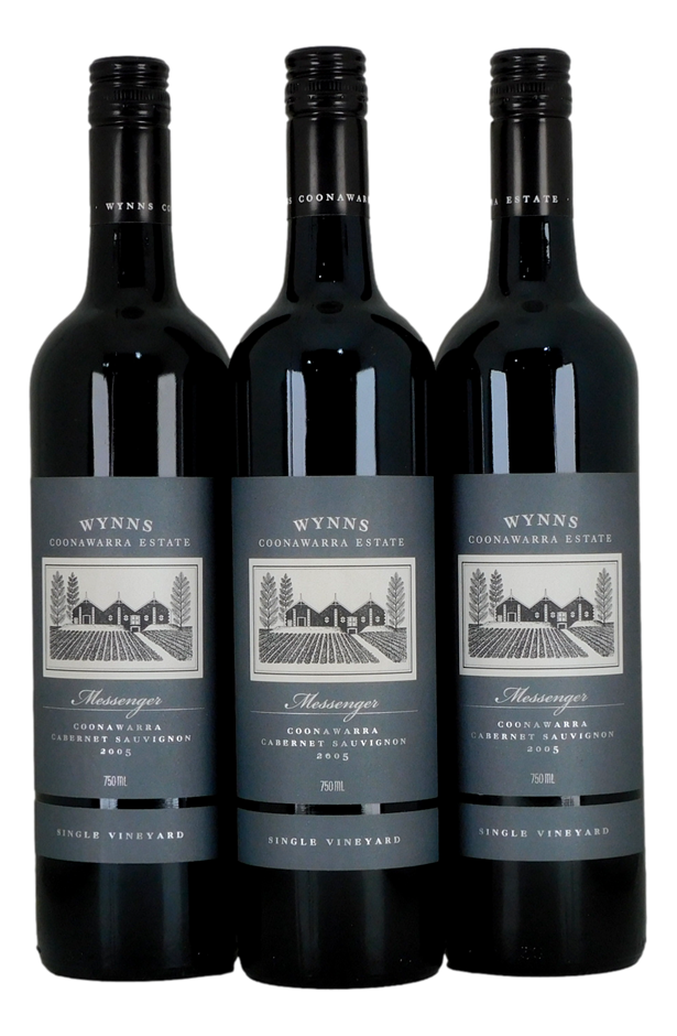 Wynns Messenger Single Vineyard Cab Sauvignon 2005 (3x 750mL), Coonawarra