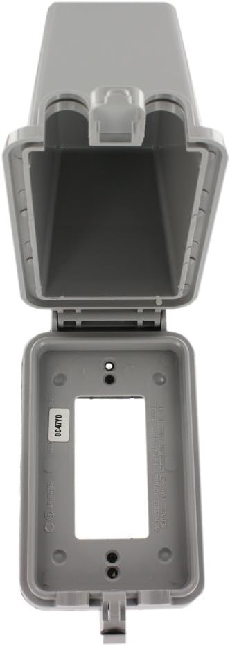 LEVITON 5977-DGY 1-Gang Raintight While in Use Standard Cover, Extra Deep,