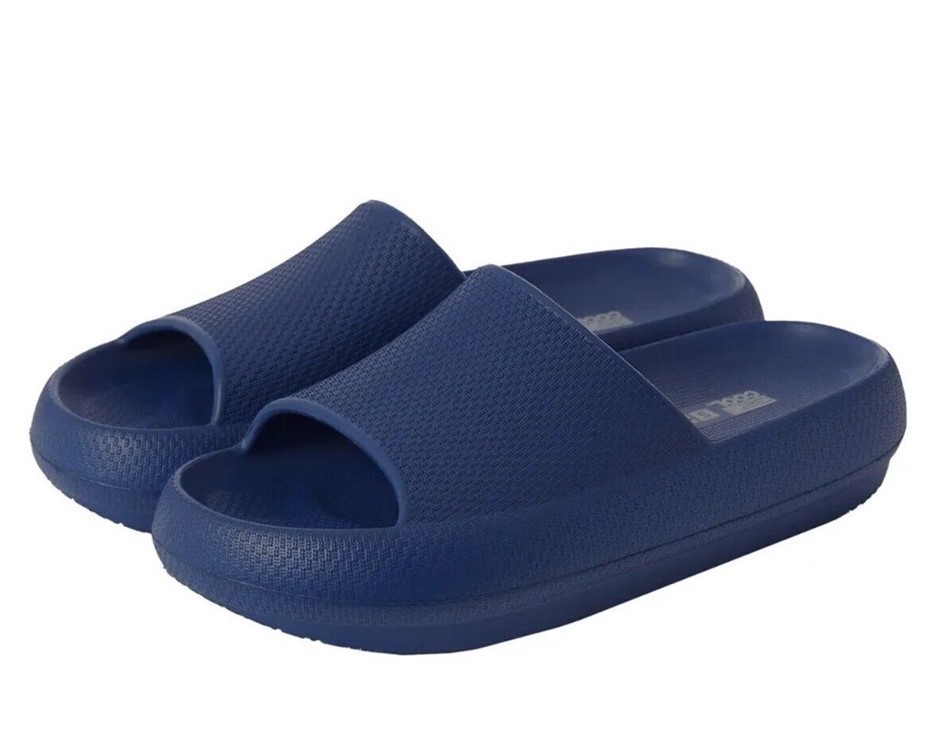 32 DEGREES Unisex Cushion Slides, Size S, Blue, T4SLPSA1CA.