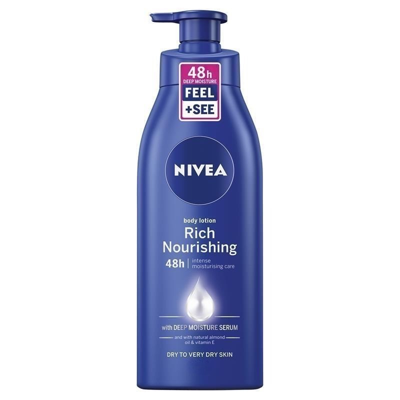 3 x NIVEA Rich Nourishing Body Lotion, 625ml.