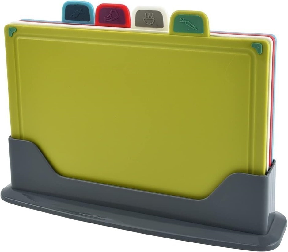 Cutting Board Set 4pc Colour Coded, Food Grade PP. Buyers Note - Discount