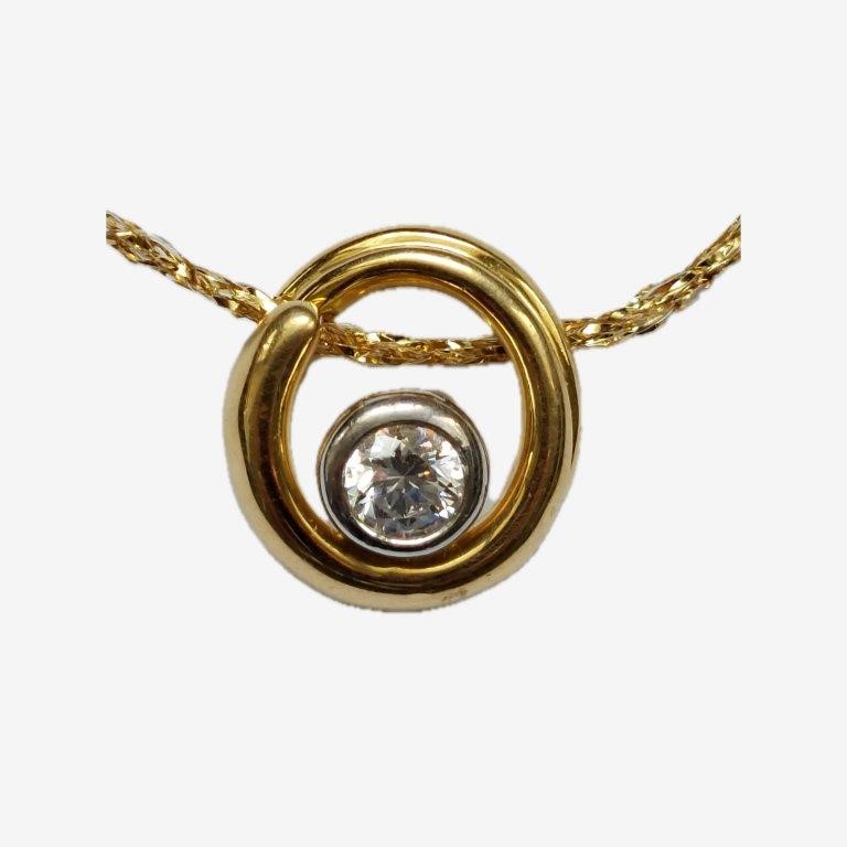 H/Gold Plated Slder & CZ