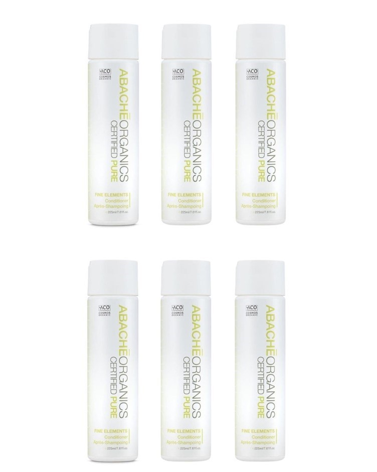 6 x ABACHE ORGANICS Fine Elements Conditioner 225ml