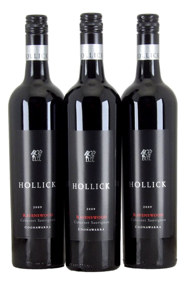 HOLLICK Ravenswood Cabernet Sauvignon 2009 (3x 750mL), Coonawarra. 5* Prov