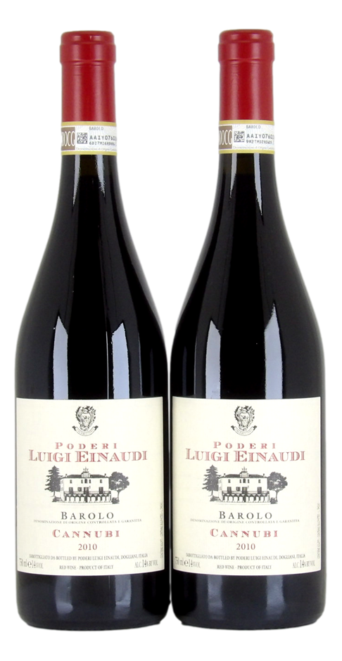 PODERI LUIGI EINAUDI Cannubi 2010 (2x 750mL), Barolo DOCG. 5* Prov