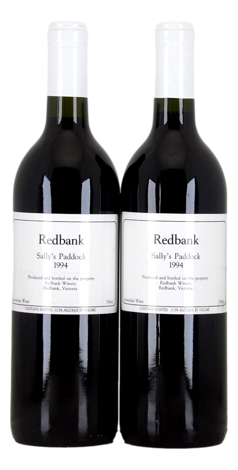 SALLY'S PADDOCK Redbank Winery 1994 (2x 750mL), Pyrenees. 5* Prov