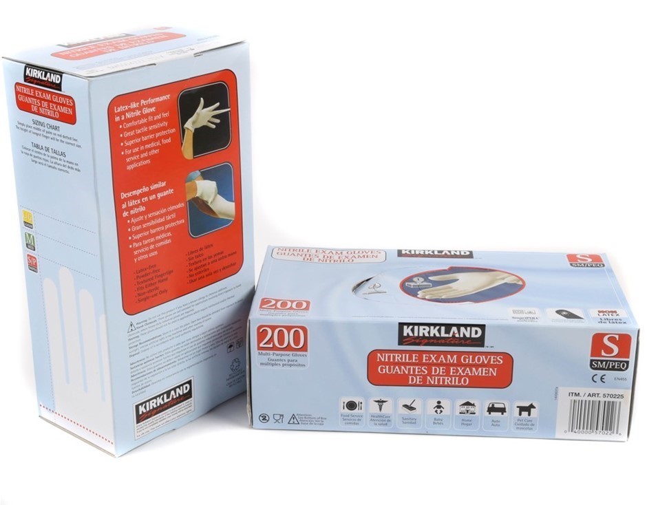 2 x SIGNATURE Pack of 200pc Multi-Purpose Disposable Nitrile Gloves, Size S