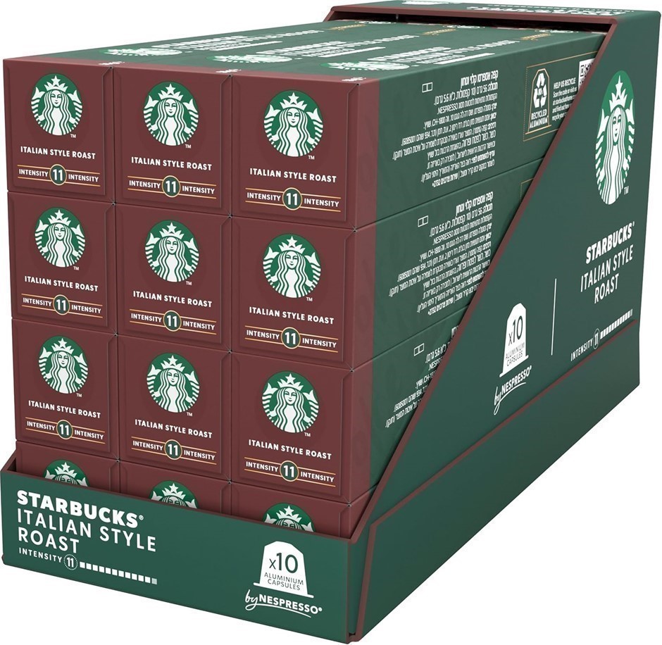 Box of 120pc STARBUCKS Italian Style Roast Flavoured Coffee Capsules. Best