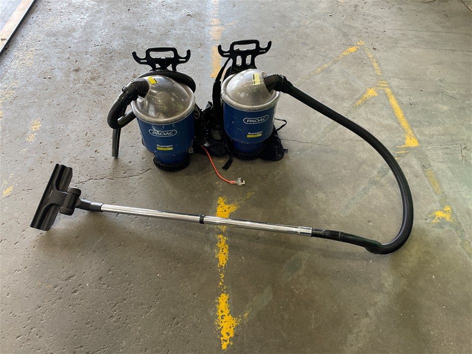2 x Pacvac Superpro700 Backpack Vacuum Cleaner
