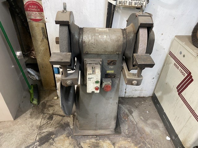 Hebco 29/60 Double Industrial Pedestal Grinder