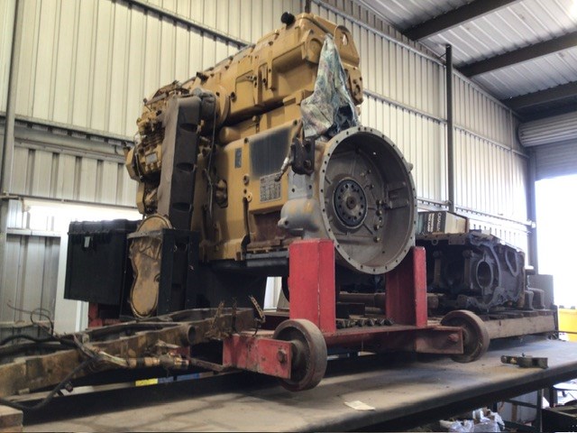 <p>Caterpillar Engine, Stand And Other Cat Components</p>