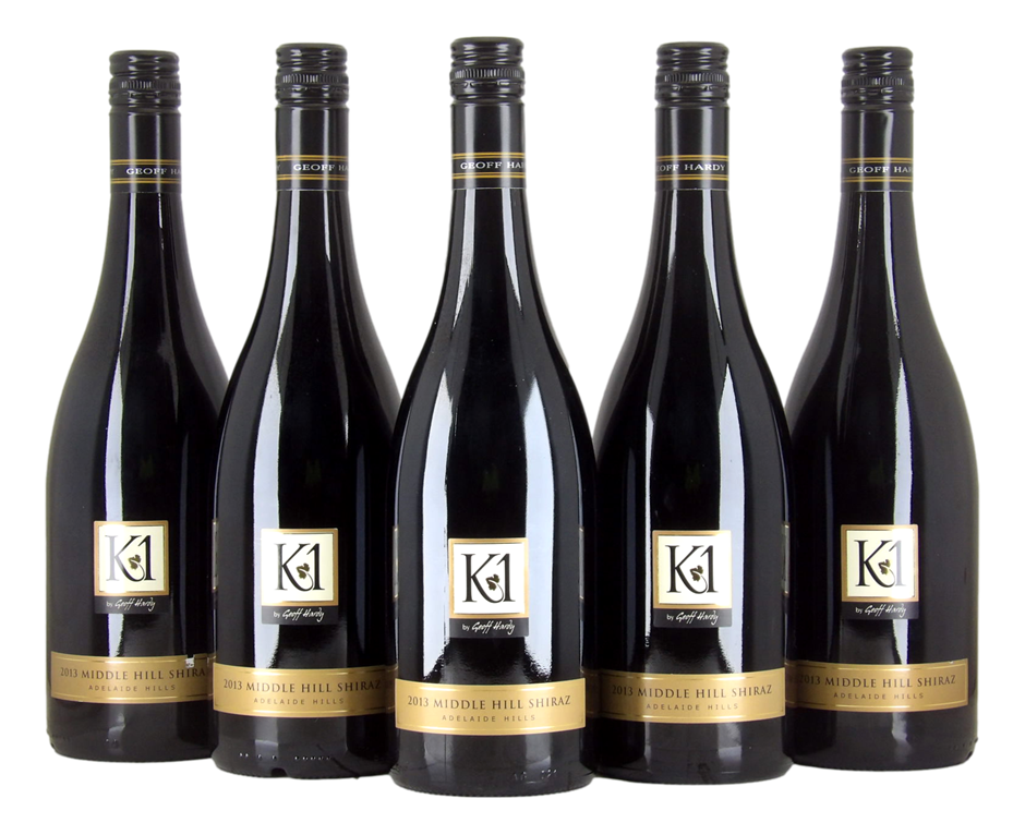 Geoff Hardy K1 Middle Hill Shiraz 2013 (5x 750mL), Adelaide Hills