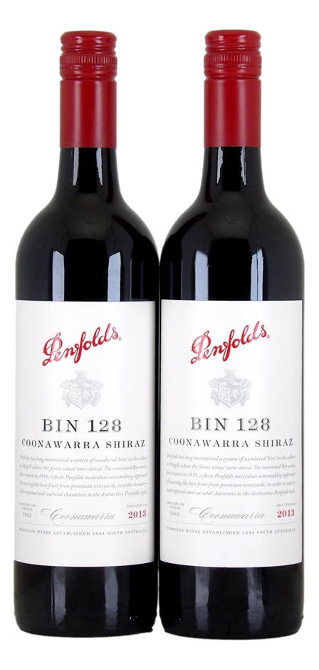 Penfolds Bin 128 Shiraz 2013 (2x 750mL), Coonawarra, SA.