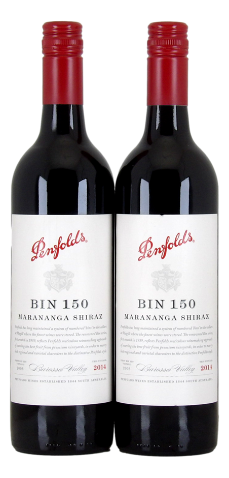 Penfolds Bin 150 Marananga Shiraz 2014 (2x 750mL), Barossa.