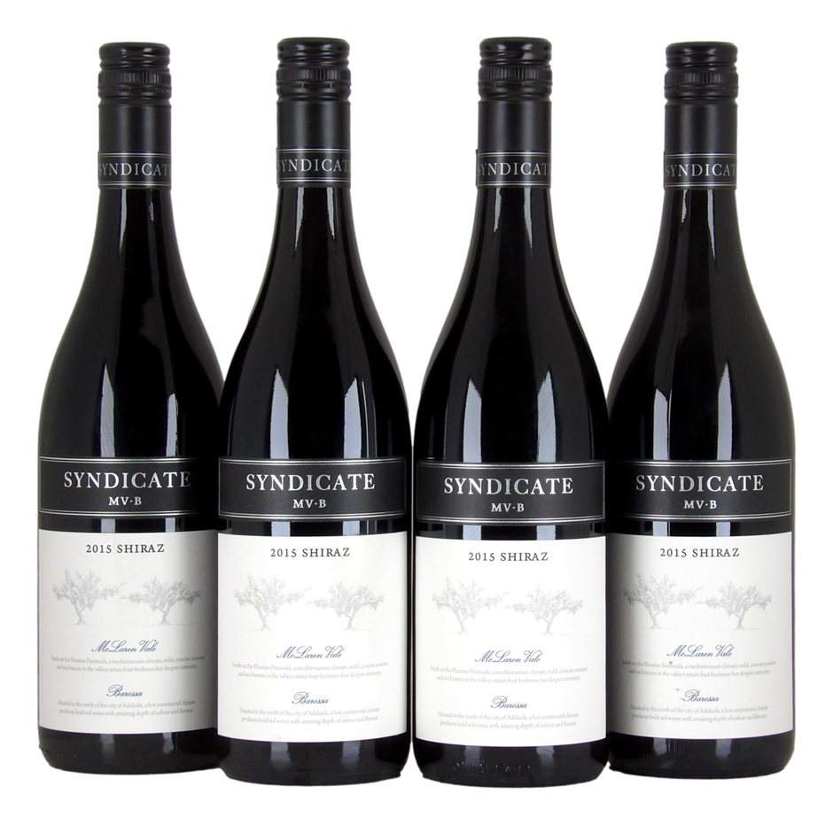 Syndicate MV-B Shiraz 2015 (4x 750mL), SA