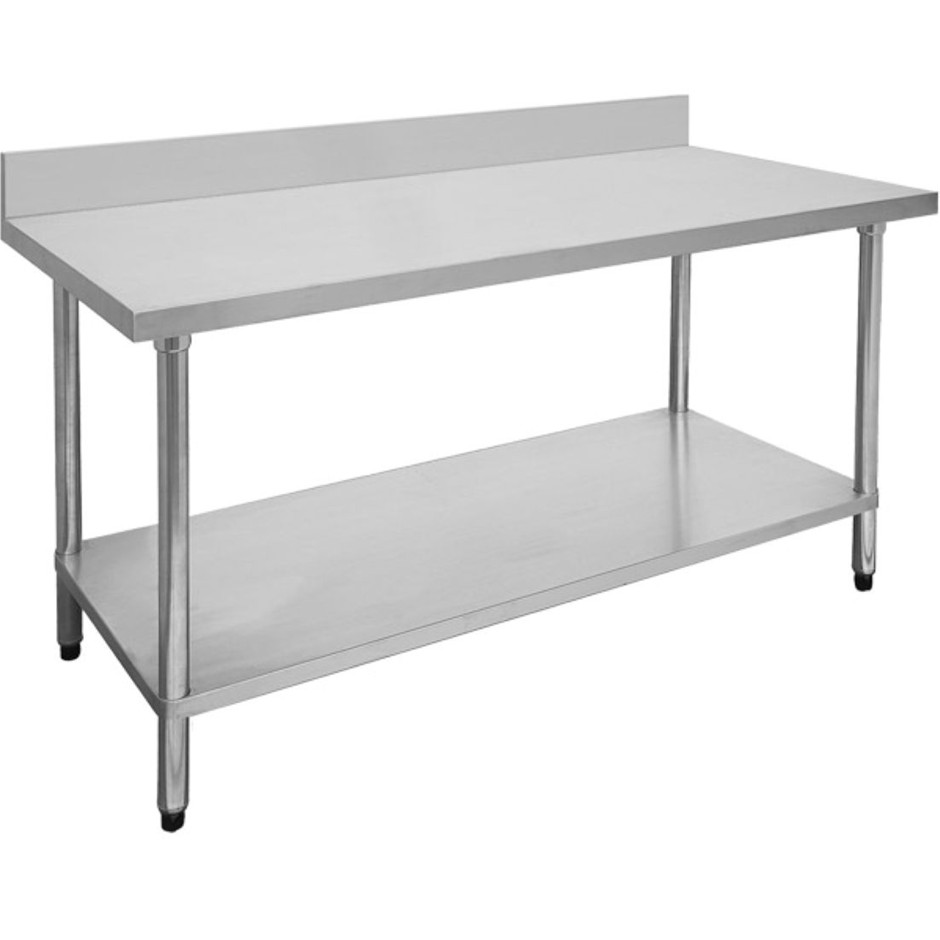 Work Bench With Undershelf And Splashback