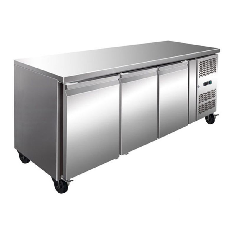 464.6L S/S Three Door Bench Freezer