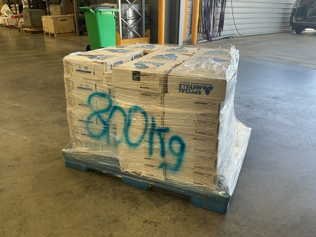 <p>INCO-WELD 1.6mm C-276 Welding Wire Pallet of</p>