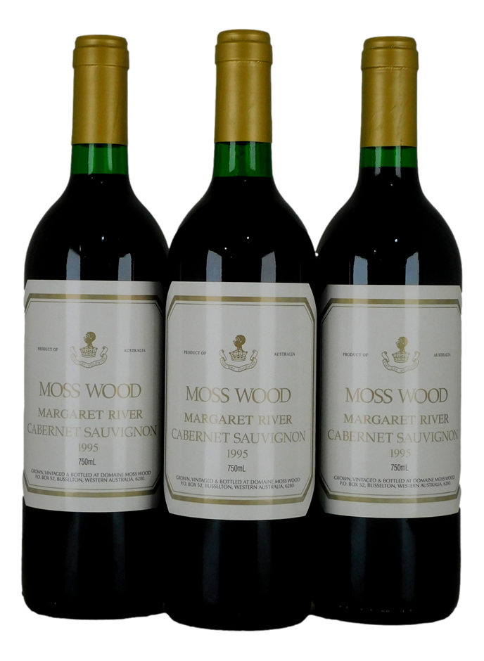Moss Wood   Cabernet Sauvignon 1995 (3x 750mL), Margaret River