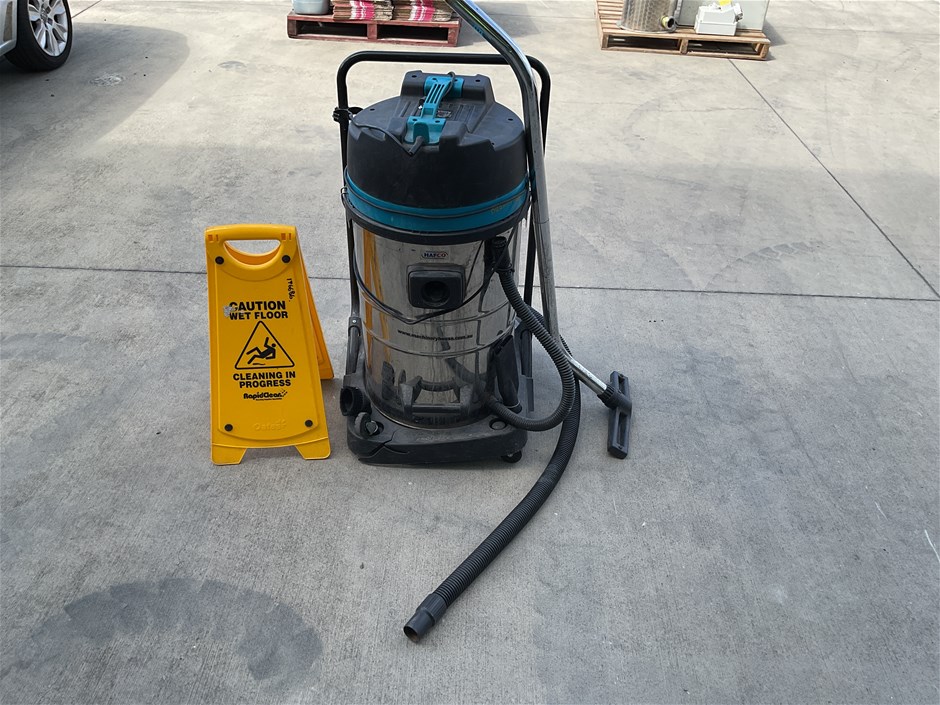 Hafco Wet Dry Vac and Wet Floor Sign