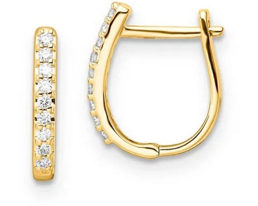 9K WHITE GOLD 0.10ct F VS LAB DIAMOND CROSS STUDS