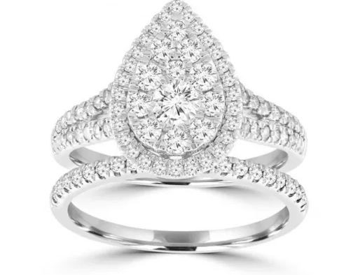 18K WHITE GOLD 1CT HI I1 DIAMOND RING