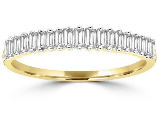 9K Yellow Gold 0.35ct HI I1 DIAMOND RING