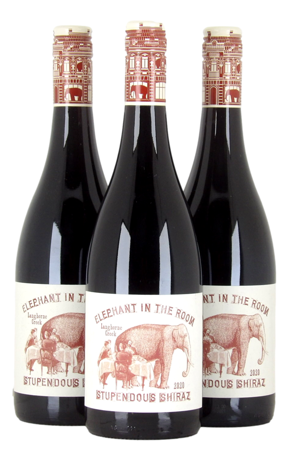 Elephant In Room Shiraz 2020 (3x 750mL), Langhorne Creek