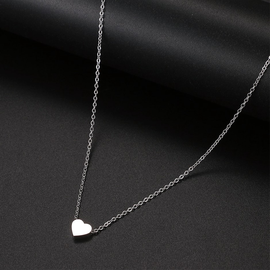 Stainless Steel Minimalist Heart Necklace