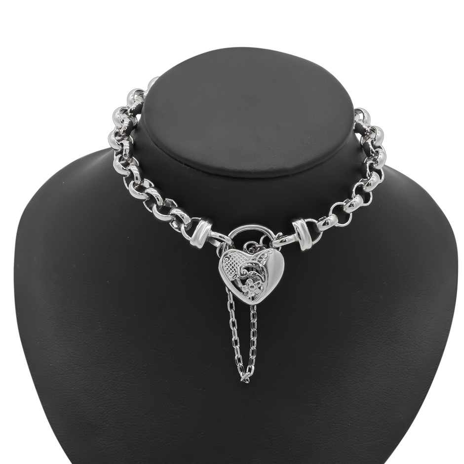 925 Sterling Silver Plated 7" Belcher Bracelet Feat. a Small Vegas Locket