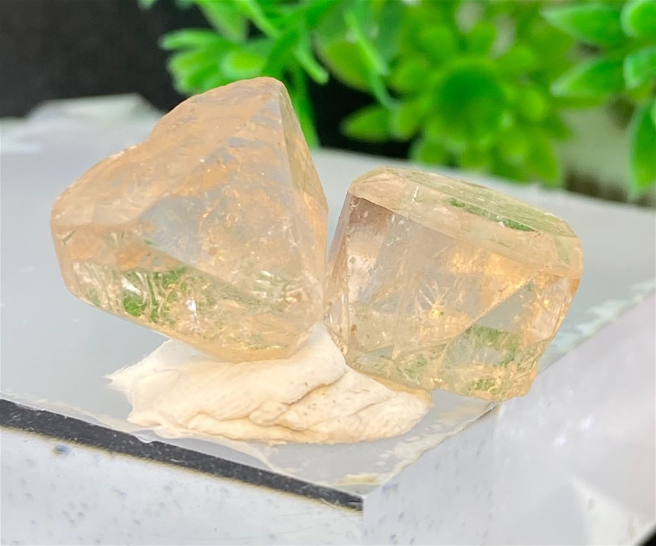 40.34 CT Naturally Terminated Rose Gold Topaz Specimen