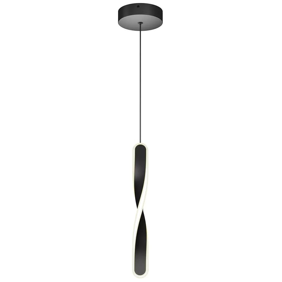 ARTIKA Finley Integrated LED Pendant Light Black, Model PDT1-FIC-C6BL. NB: