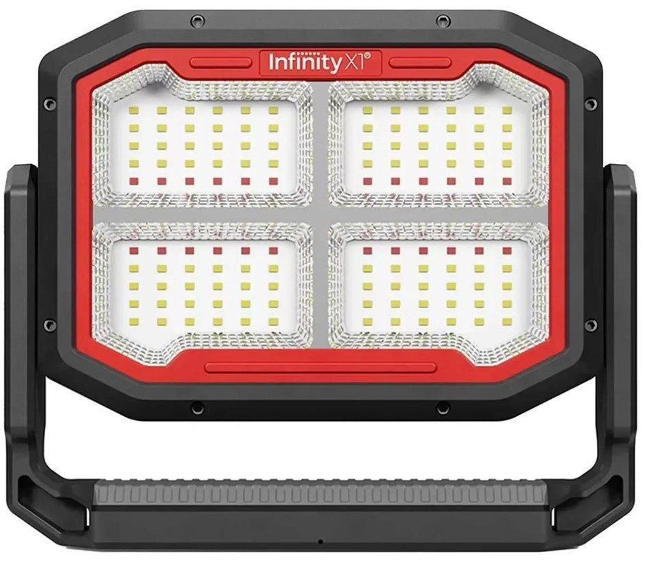 INFINITY X1 Dual Powered Solar Work Light, 3000 Lumen.